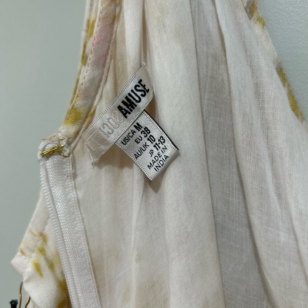 Muse Cream One-Shoulder Sundress Cocktail - Picture 3 of 4